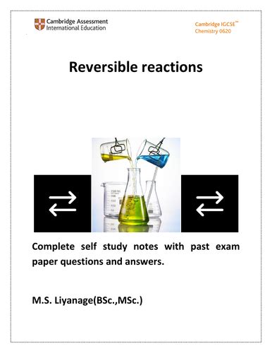 Reversible reactions | Teaching Resources