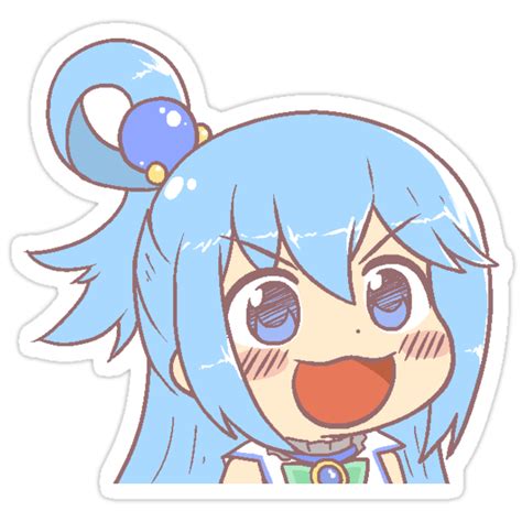 Konosuba Aqua Stickers By Domkraj Redbubble