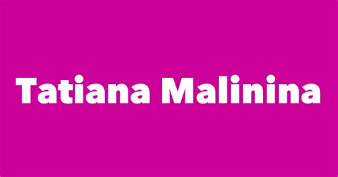 Tatiana Malinina - Spouse, Children, Birthday & More