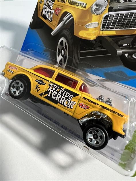 Hot Wheels 2023 HW Gassers 1 5 Yellow 55 Chevy Ubuy India
