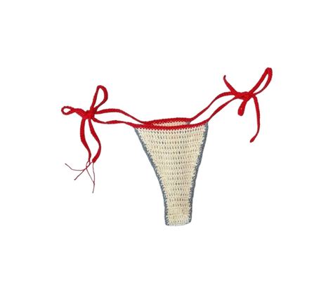 Crochet Bikini Set Knit Bikini Minimal Bikini Set Etsy