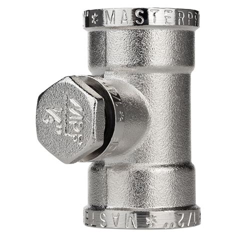 Тройник под манометр сантехнический резьбовой 1/2" х 1/4" х 1/2" в/в/в ...