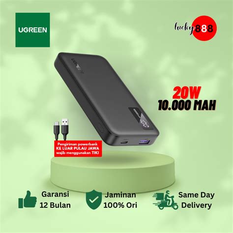 Jual Powerbank Ugreen Display Powerbank 10 000mAh 20 000mAh Fast