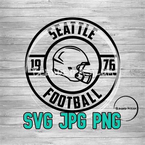 Football Founded Seattle SVG PNG JPG | Football Seattle Wa Vector File