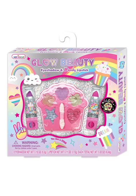 Buy Hot Focus Hot Focus Glow In Dark Beauty Eyeshadow Moody Lipsticks Set 088NRB 2024 Online