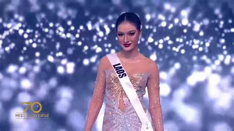 สาวงามในชุดราตรี บนเวที Miss Universe 2021 รอบ Preliminary ลาว มอลตา