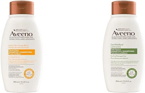 Aveeno Apple Cider Vinegar Clarifying Shampoo Aveeno Daily Hydration Oat Milk Shampoo Bundle