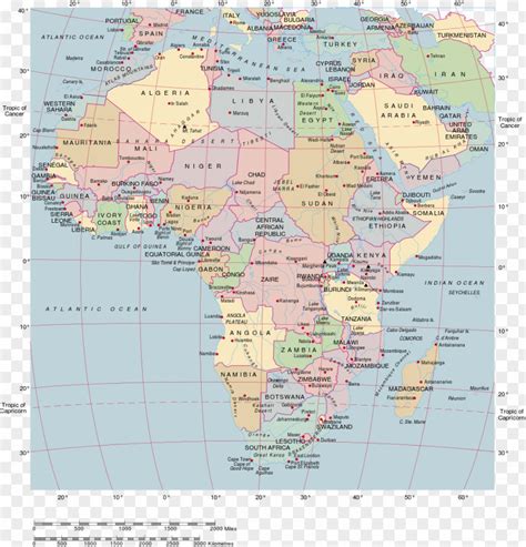 Map Of Africa World Mapa Polityczna Png Image Pnghero