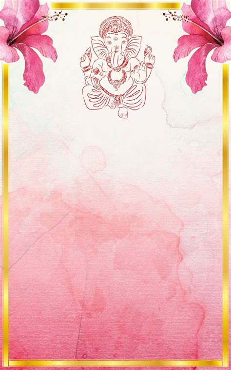 Lord Ganesha Invitation Template Indian Invitation Cards Indian