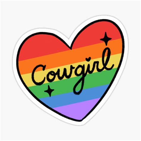 GAY COWGIRL PRIDE Sticker For Sale By Lavendercowboy Redbubble