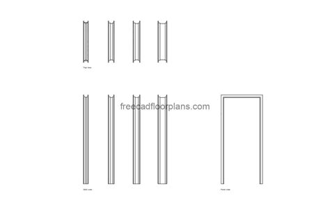 Hollow Metal Door Frames Cad Drawings