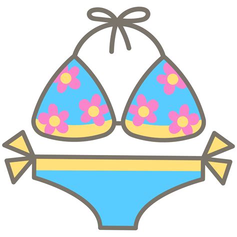 niño mano dibujado linda vistoso contento bikini día margarita modelo bikini 45982548 PNG