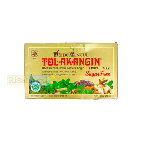 Tolak Angin Plus Royal Jelly Sugar Free 5 Sachet 15ml Lazada Indonesia