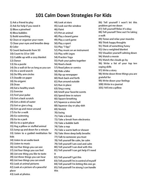 99 Coping Skills List Pdf Jacklyn Avalos