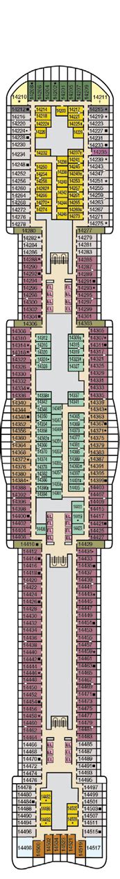 Mardi Gras Deck Plan And Cabin Plan