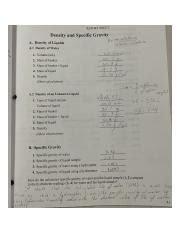 Lab Doc Date Name Section Team Instructor Report Sheet Lab Density