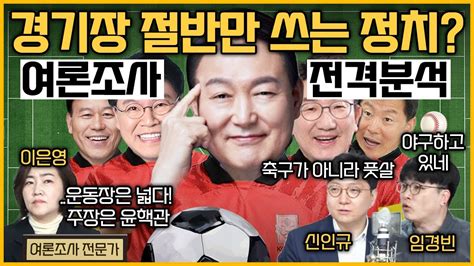 최경영의 이슈오도독144회 대통령·국민의힘·민주당 지지율에 담긴 것 이은영 휴먼앤데이터 소장 신인규 전 국민의힘 상근