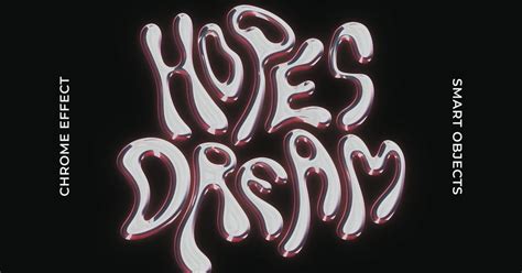 Chrome Liquid Text & Logo Effect, Layer Styles Including: chrome & text ...