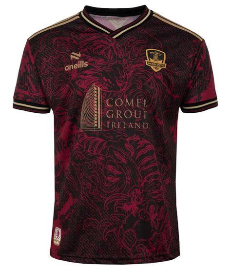 Galway United (Black/Maroon/Gold) Training Jersey 2024 - Galway United