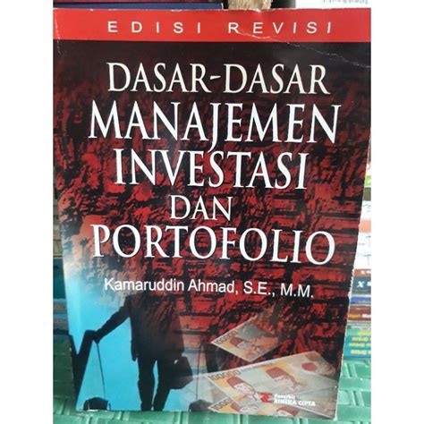 Jual Buku Dasar Dasar Manajemen Investasi Dan Portofolio Edisi Revisi