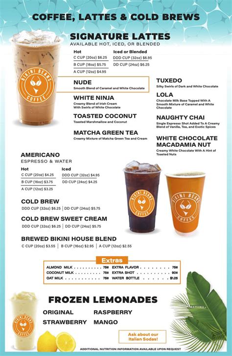 Menu Digital Bikini Beans Coffee