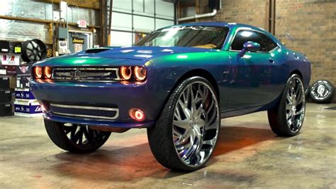 Pimped Dodge Challenger Boasts Massive 34 Inch Rims