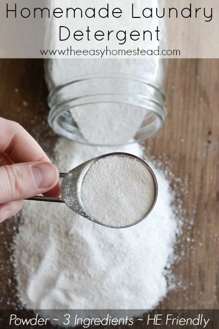 Homemade Laundry Detergent | The Easy Homestead (.com) Homemade Laundry Detergent Powder ...