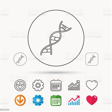 Dnapictogram Genetische Structuur Teken Stockvectorkunst En Meer