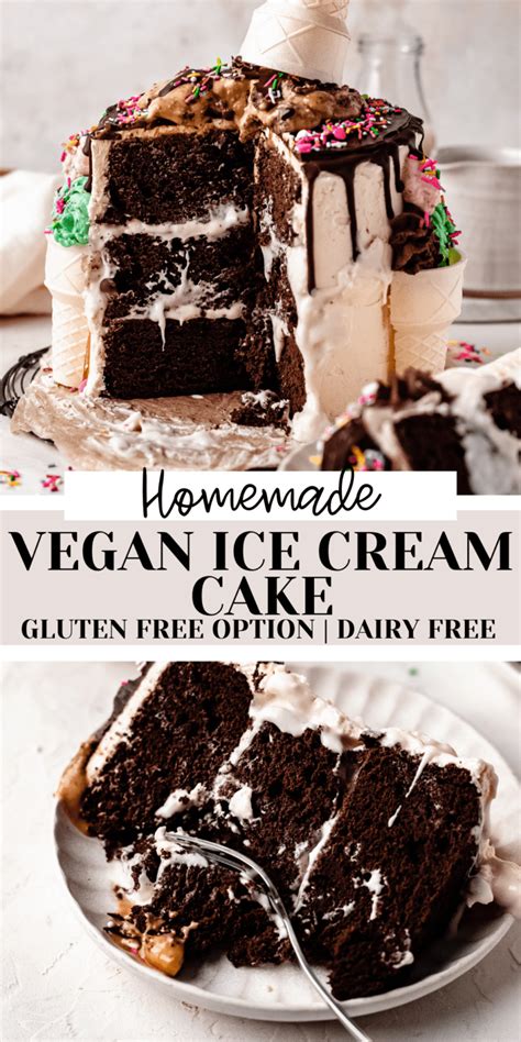 Best Ever Vegan Ice Cream Cake Gluten Free Video The Banana Diaries