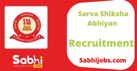 Sarva Shiksha Abhiyan Jobs Notification 2024 Apply Online For 98305