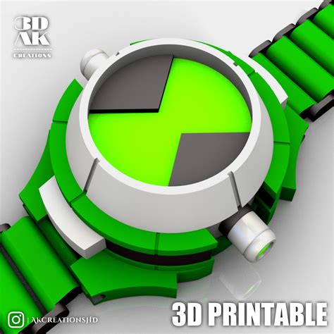 Ben 10 Omnitrix With Foldable Strap 3d Model Digital Download - Etsy