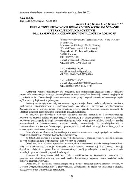 Pdf Kszta Towanie Nowych Do Wiadcze W Organizowaniu Interakcji