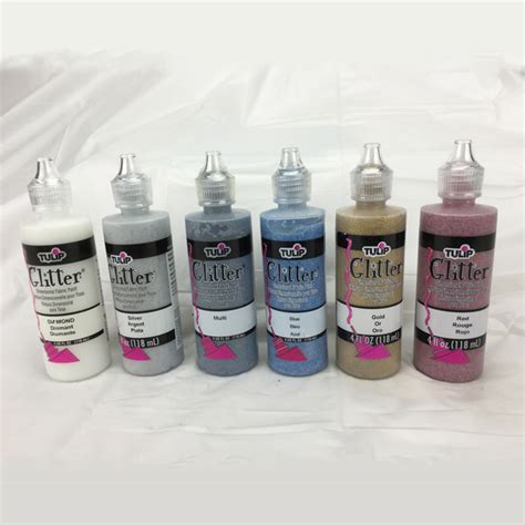 36 Pack Glitter Fabric Paint - SpinTee.com - SpinTee.com