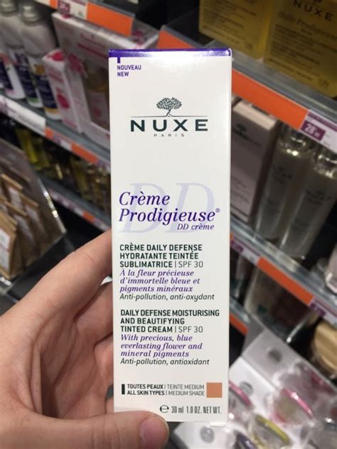 Nuxe Crème prodigieuse daily défense teinte medium SPF30 INCI Beauty