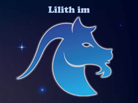 Das Gro E Lilith Horoskop F R Das Sternzeichen Steinbock Astrowoche