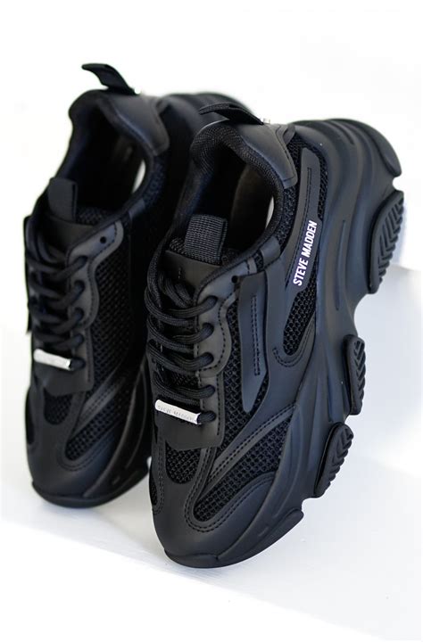 Steve Madden Possession Sneaker Black Ss Shoes