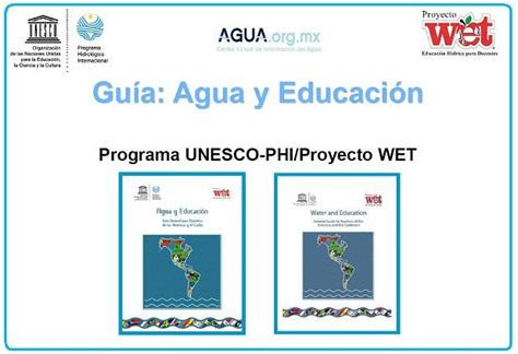 Gu A Agua Y Educaci N Presentaci N Agua Org Mx