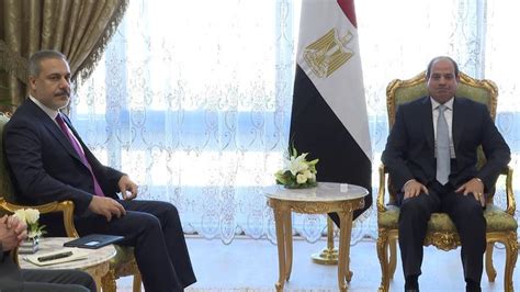 Turkish FM Fidan meets Egyptian President in Cairo - Türkiye News