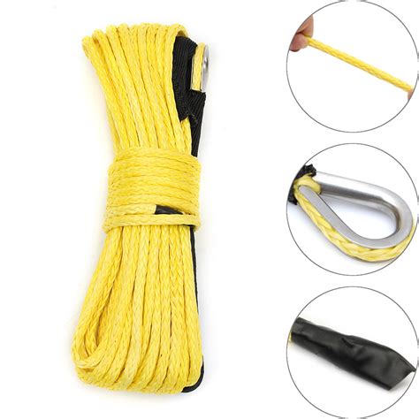 Lbs Mm Mm M Atv Cable Uhmwpe Synthetic Winch Rope Winch