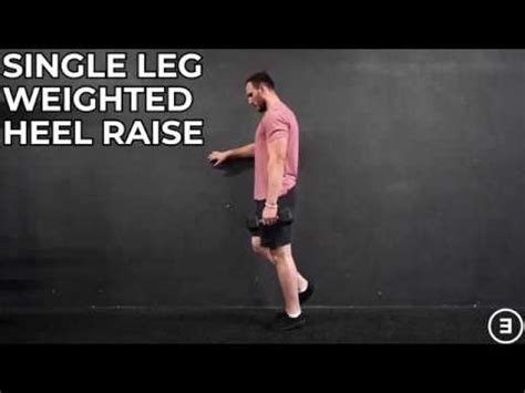 Single Leg Weighted Heel Raise YouTube