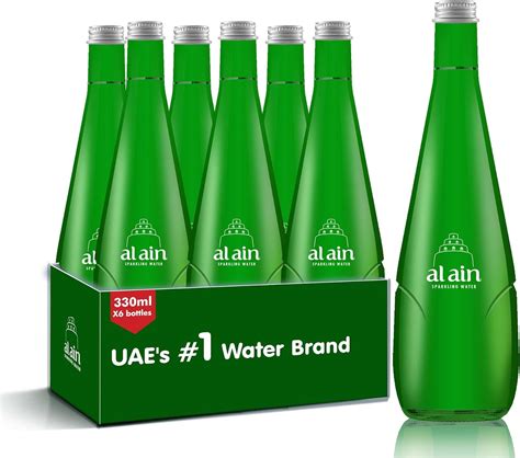 Al Ain Water Al Ain Glass Bottle Sparkling Water 330ml Pack Of 6 Amazonae Grocery