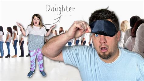 Dad Tries To Find His Daughter Blindfolded Youtube