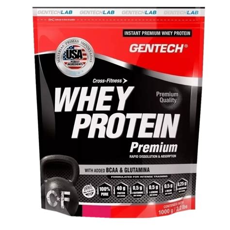 Whey Premium 1kg Gentech Proteína DeMusculos