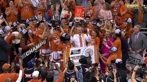 🏆trophy Presentation For Big 12 Tournament Championship Game Texas