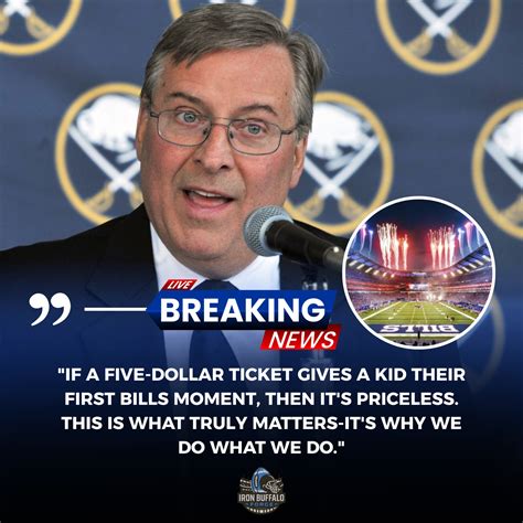 GOOD NEWS: Terry Launch $5 Ticket Initiative, Opening Highmark Stadium