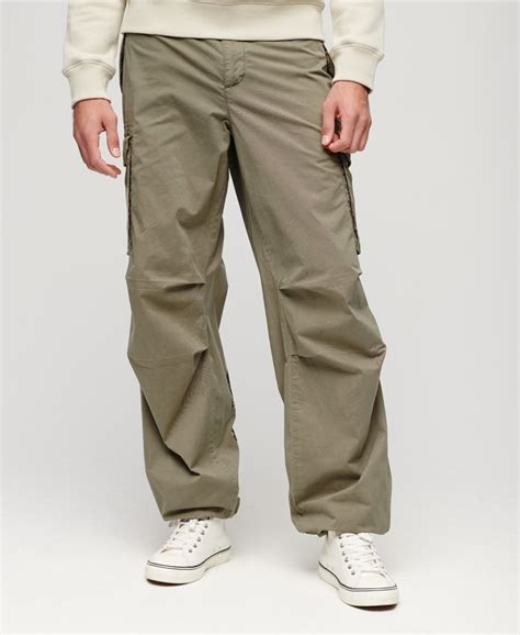 Mens Superdry X Ringspun Cargo Pants In Chive Green Superdry Uk