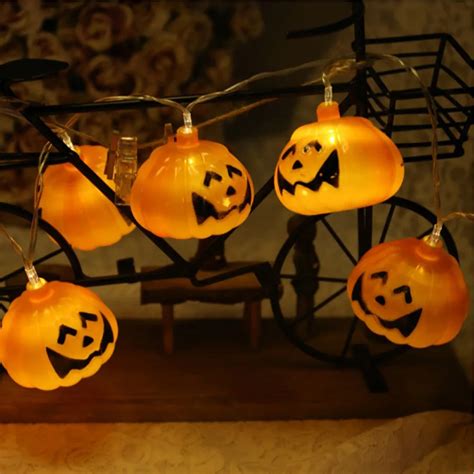 M Led Halloween Pumpkin Light Home Garden Party Ghost Festival