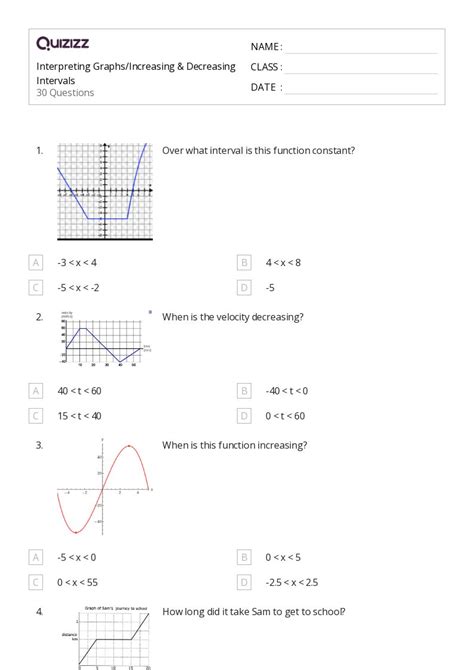 50 Interpreting Graphs Worksheets For 8th Grade On Quizizz Free