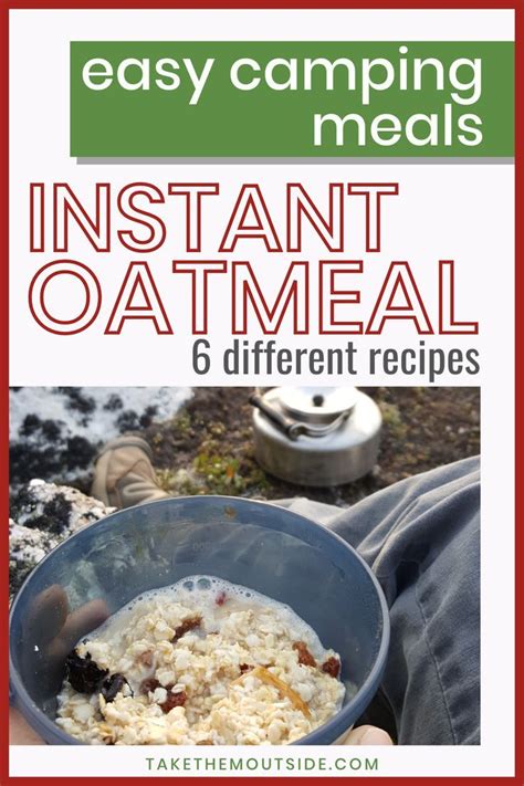 Easy Camping Instant Oatmeal Recipes