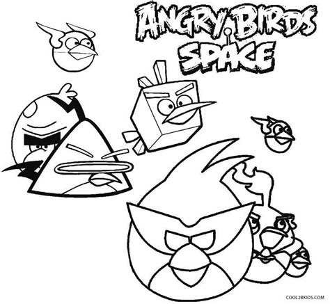 Green Angry Birds Coloring Pages